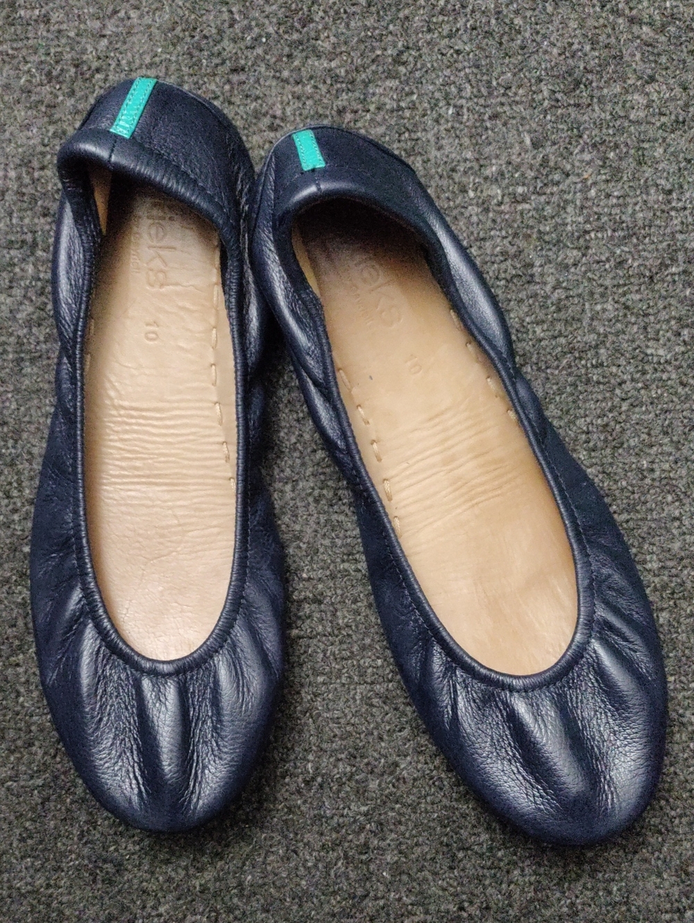 Tieks Bright Green Patent Leather Ballet Flats